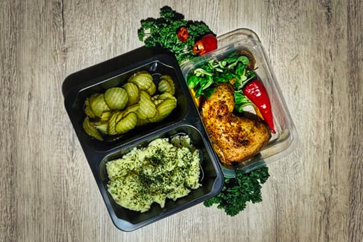 lunch box - catering - obiad - poniedziałek